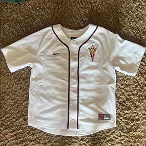 Nike Arizona State Baseball Jersey, Kids Large